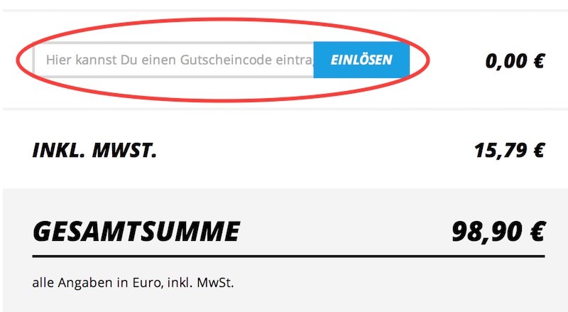 So lösen Sie den Tauro Gutschein: